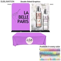 5'W Fabric Banner Steel Base & 8' Tablecloth... from ASI 53509 FIEL-Fairdeal...