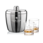 Pescara Ice Bucket & Brentwood On-the-Rocks Set