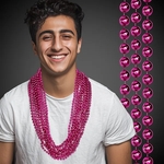 Metallic Pink Mardi Gras Beads