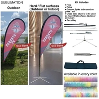 7.5' X-Small Tear Drop Flag Kit... from ASI 53509 FIEL-Fairdeal Import & Export