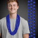 Metallic Blue Mardi Gras Beads