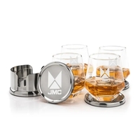 The Baldoni Coasters & On-the-Rocks Set combines modern elegance with...