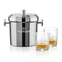 Milano Ice Bucket & Libretto On-the-Rocks Set