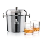 Milano Ice Bucket & Heceta On-the-Rocks Set