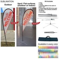 9' Small Tear Drop Flag Kit... from ASI 53509 FIEL-Fairdeal Import & Export