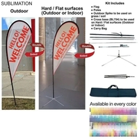 9' Small Tear Drop Flag Kit... from ASI 53509 FIEL-Fairdeal Import & Export