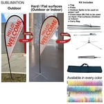 9' Small Tear Drop Flag Kit, Double Sided