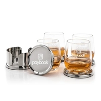 The Baldoni Coasters & On-the-Rocks Set combines modern elegance with...