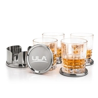 The Baldoni Coasters & On-the-Rocks Set combines modern elegance with...