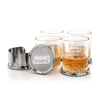 The Baldoni Coasters & On-the-Rocks Set combines modern elegance with...