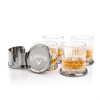 The Baldoni Coasters & On-the-Rocks Set combines modern elegance with...