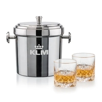 Milano Ice Bucket & Park Lane On-the-Rocks Set