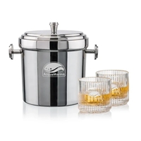 Milano Ice Bucket & Dillard On-the-Rocks Set