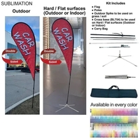 12' Medium Tear Drop Flag Kit... from ASI 53509 FIEL-Fairdeal Import & Export