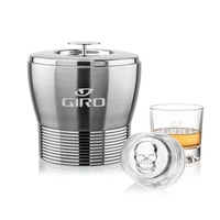 Genoa Ice Bucket & Delrina Skull On-the-Rocks Set