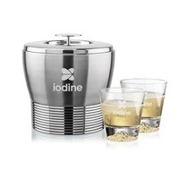 Genoa Ice Bucket & Aspen On-the-Rocks Set
