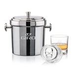 Milano Ice Bucket & Delrina Scull On-the-Rocks Set