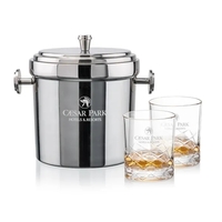 Milano Ice Bucket & Brentwood On-the-Rocks Set