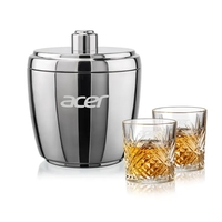 The Pescara Ice Bucket & On-the-Rocks Set combines modern style with... from...