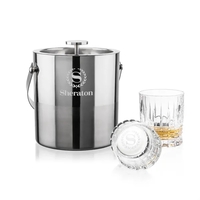 Catania Ice Bucket & Princeton On-the-Rocks Set
