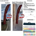 19' X-Large Feather Flag Kit, Double Sided