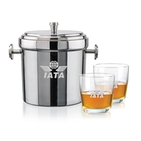 Milano Ice Bucket & Carberry On-the-Rocks Set