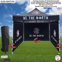 Full Privacy Tent Package, 10' Sublimated Tent Kit