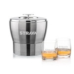 Genoa Ice Bucket & Valemount On-the-Rocks Set