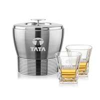 Genoa Ice Bucket & Bentley On-the-Rocks Set