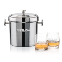 Milano Ice Bucket & Valemount On-the-Rocks Set