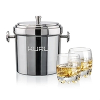 Milano Ice Bucket & Haddington On-the-Rocks Set