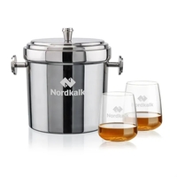 Milano Ice Bucket & Dunhill On-the-Rocks Set
