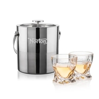 Catania Ice Bucket & Seneca On-the-Rocks Set