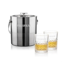 The Catania Ice Bucket with On-the-Rocks Set brings refined style and... from...