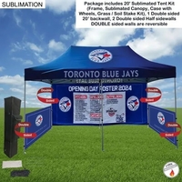 Full Tent Package 2, 20' Sublimated Tent Kit, Double Sided