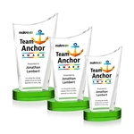 Burnett VividPrint™ Award on Alberton Base - Green