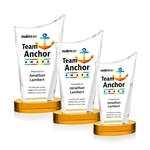 Burnett VividPrint™ Award on Alberton Base - Amber