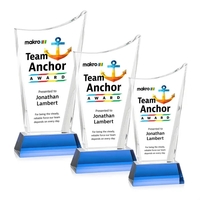 Burnett VividPrint™ Award on Newhaven Base - Sky Blue