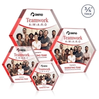 Gilford Hexagon VividPrint™ Award - Red