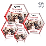 Gilford Hexagon VividPrint™ Award - Red