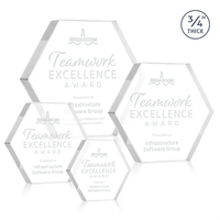 The Gilford Hexagon Award is crafted from premium starfire crystal,...