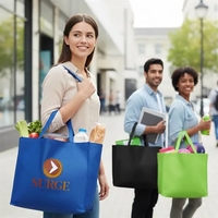 90+ GSM Non Woven tote bag. Features a variety of fun... from ASI 41511...