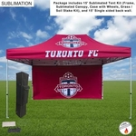 Tent Backwall Package, 15' Sublimated Tent Kit
