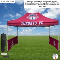 Tent Sidewalls Package, 15' Sublimated Tent Kit