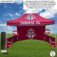 Full Tent Package, 15' Sublimated Tent
