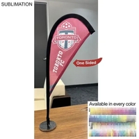 Table Topper Teardrop Sail Sign Flag, 20"... from ASI 53509 FIEL-Fairdeal...