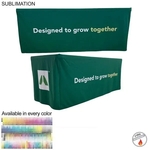Sublimated Premium Box Style Fitted Table Cloth For 6' Table