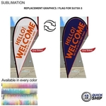 48 Hr Quick Ship - Flag For 9' Small Tear Drop Flag Kit