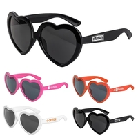 Heart Shaped Plastic Sunglasses