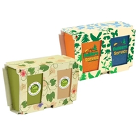 Promo Planter, 4-Pack Planter Set, Full Color Digital... from ASI 30270...